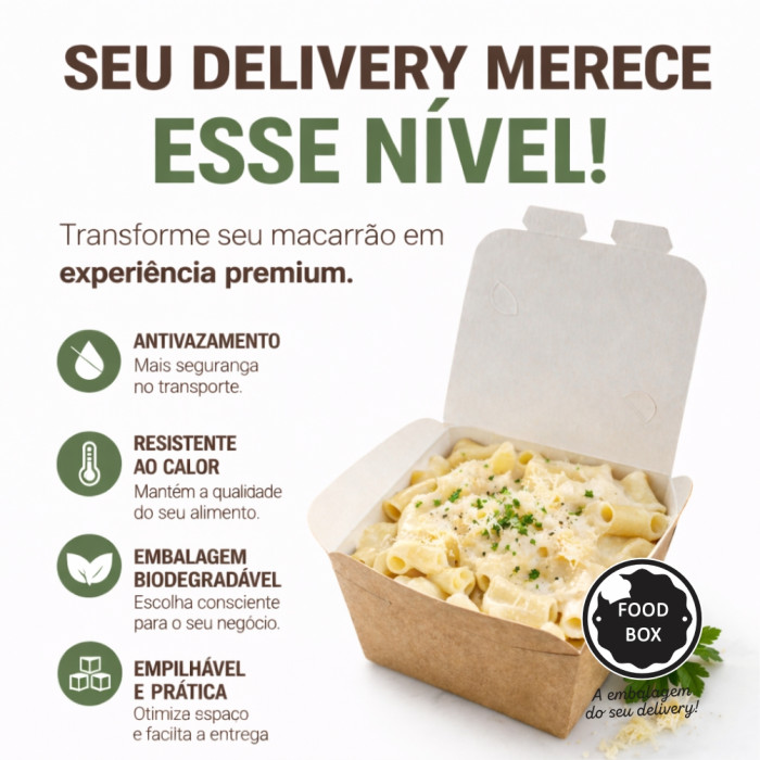 Embalagem Eco Box F170 Lisa - 400ml - 100 unidades 